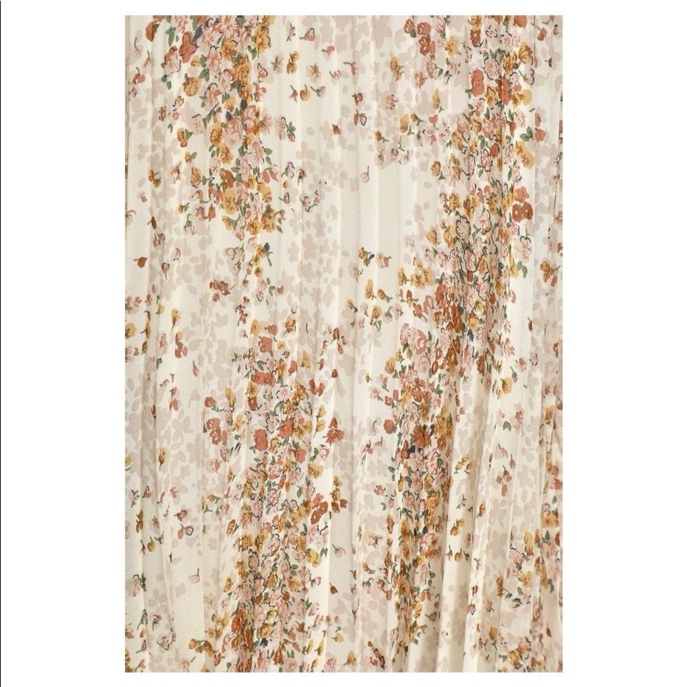 Lulus Floral Print Pleated Halter Mini Swing Dress - Picture 3 of 3